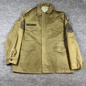 Vintage US Army M-1951 Field Jacket 101st Airborne Screaming Eagles Olive Drab